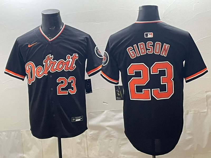Men Detroit Tigers #23 Gibson black Nike 2026 MLB Jersey 0408001->detroit tigers->MLB Jersey